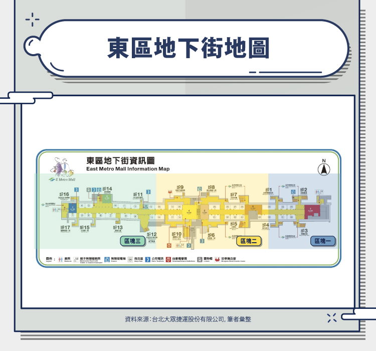 東區地下街地圖