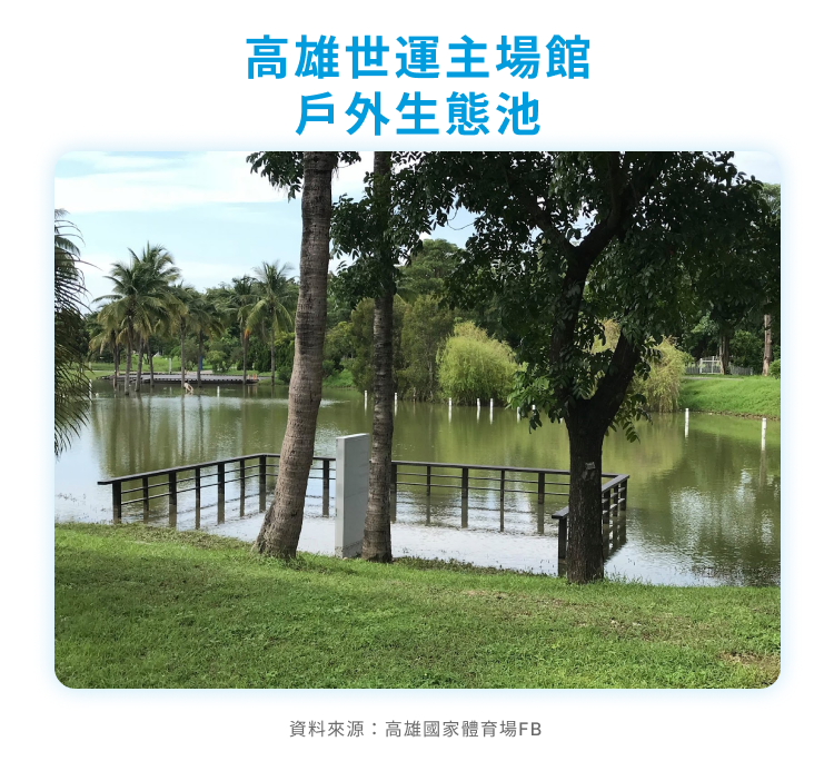 高雄世運主場館戶外生態池