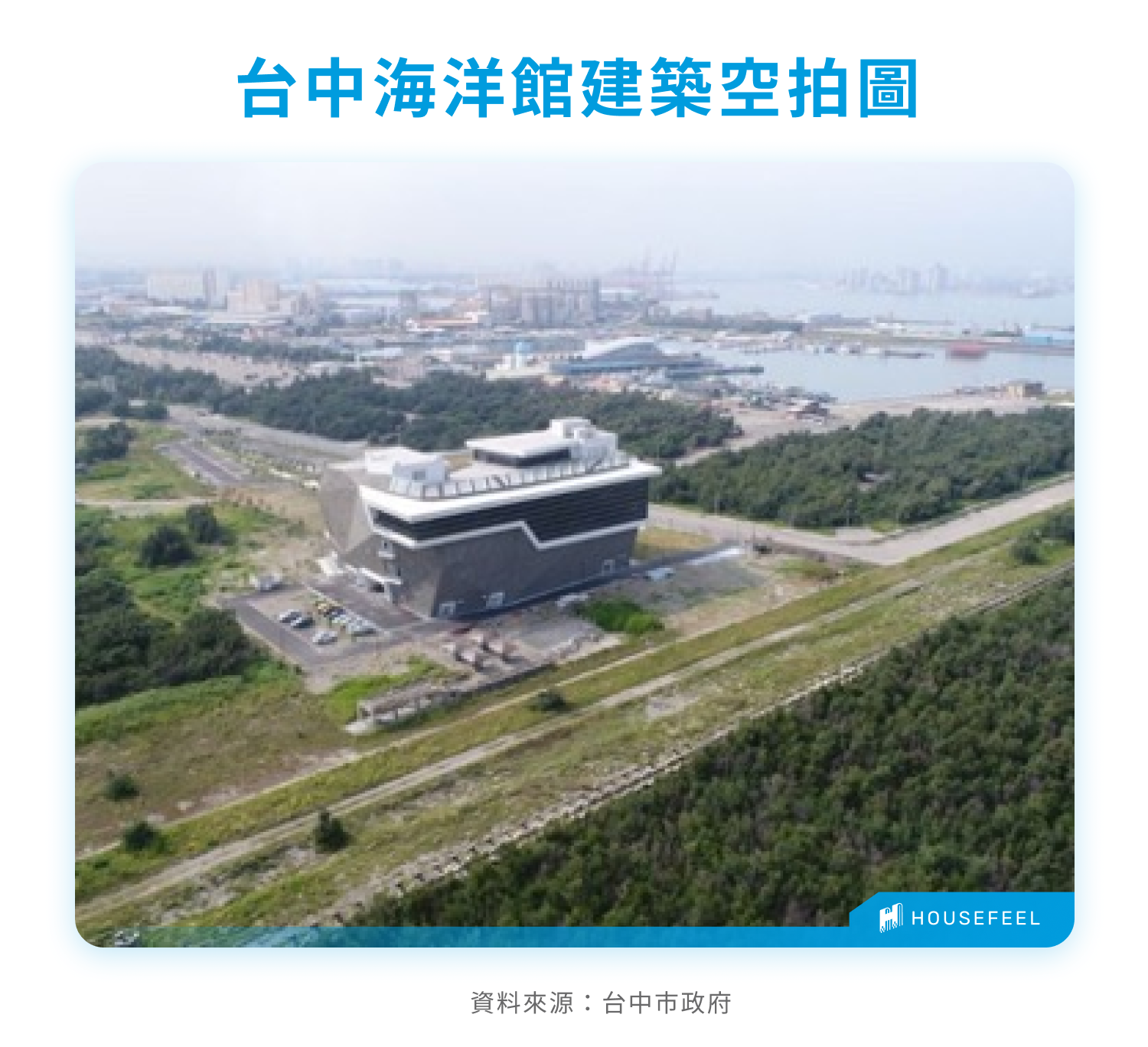台中海洋館建築空拍圖