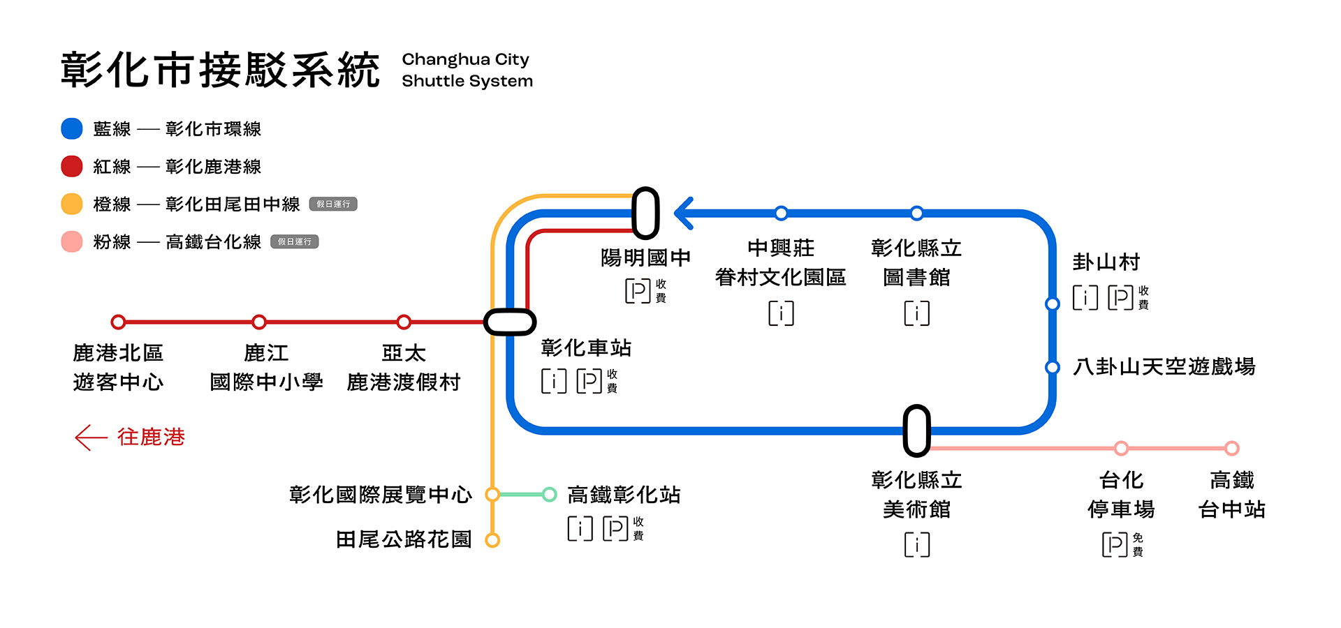 台灣設計展藍線接駁車路線