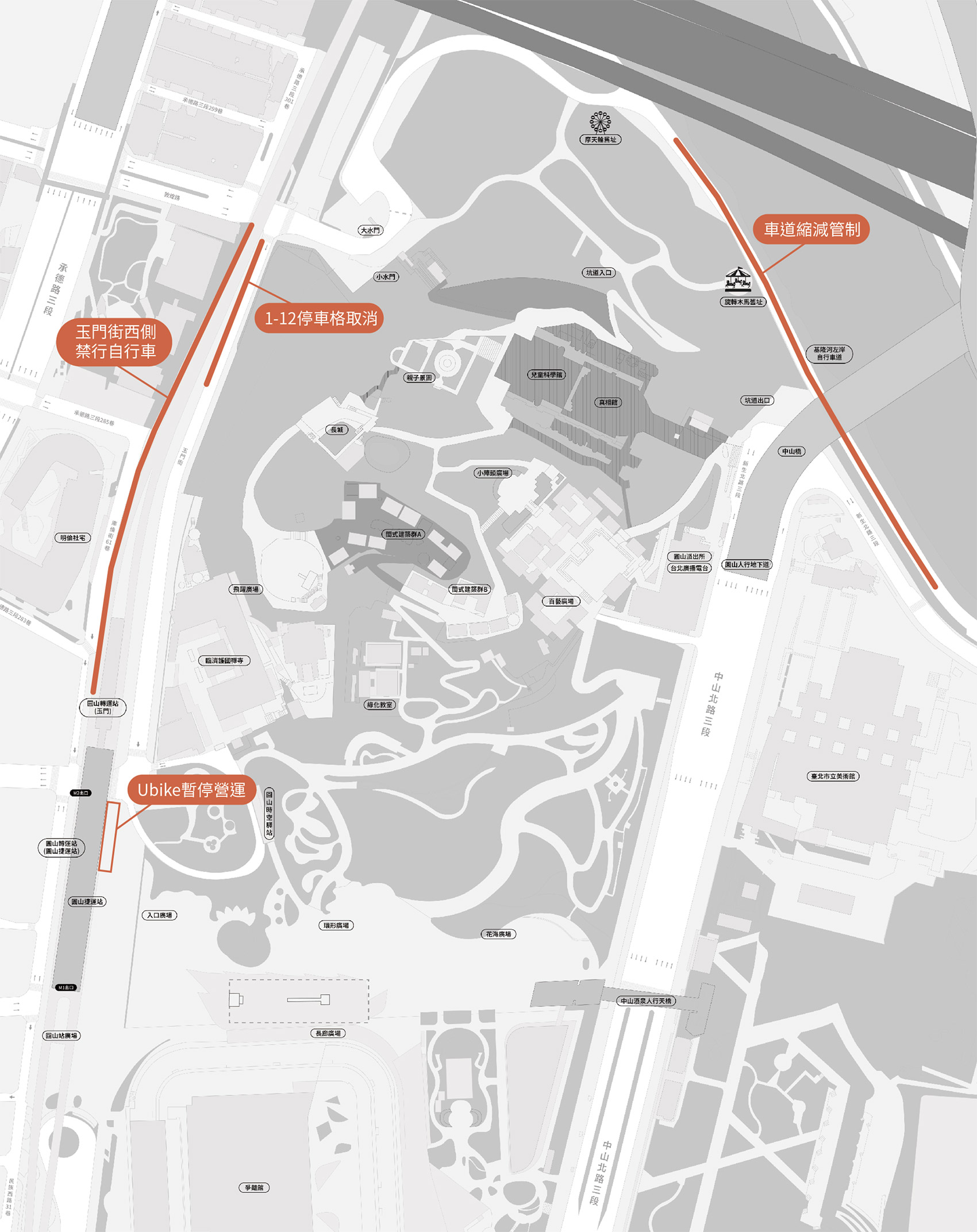 2025白晝之夜交通管制圖 2025白晝之夜交通管制圖